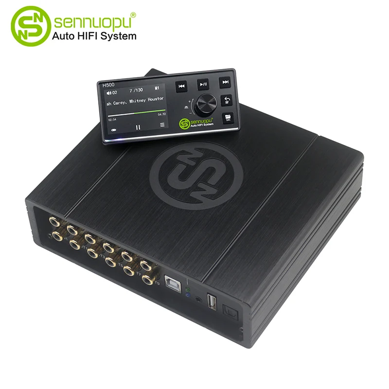 ¿Cómo puede un amplificador de audio para automóvil de 8 canales con un procesador DSP de 10 canales transformar su sistema de sonido en el automóvil?