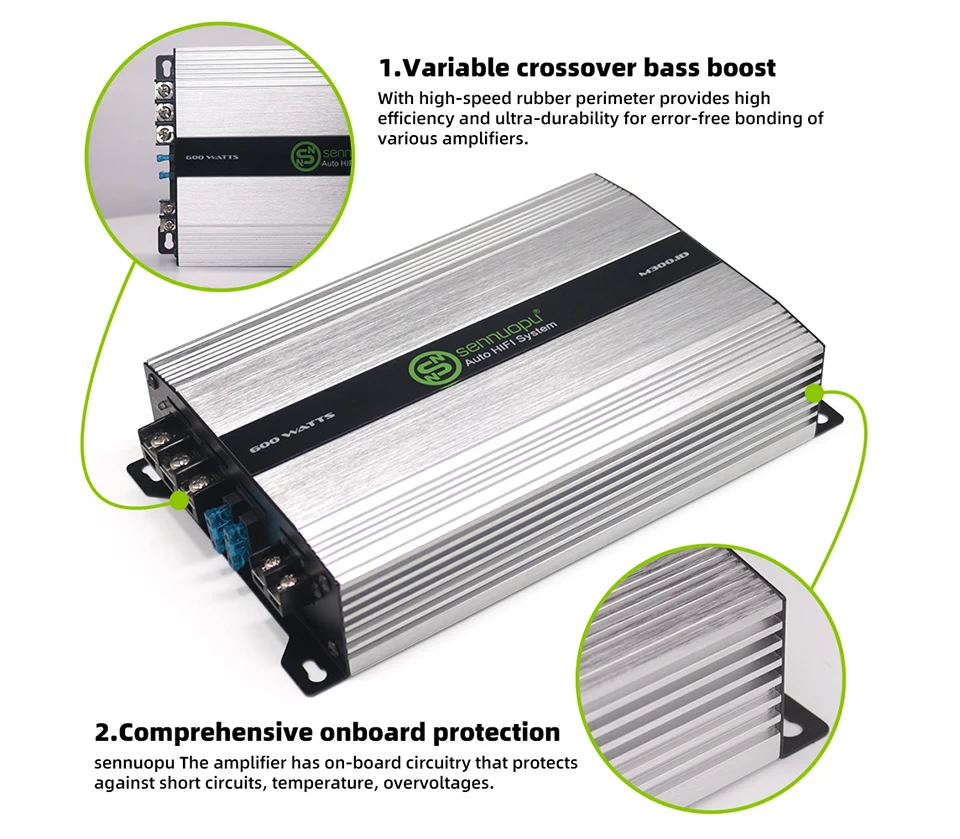 Car Sound Amplifier Class D Subwoofer Audio Processors