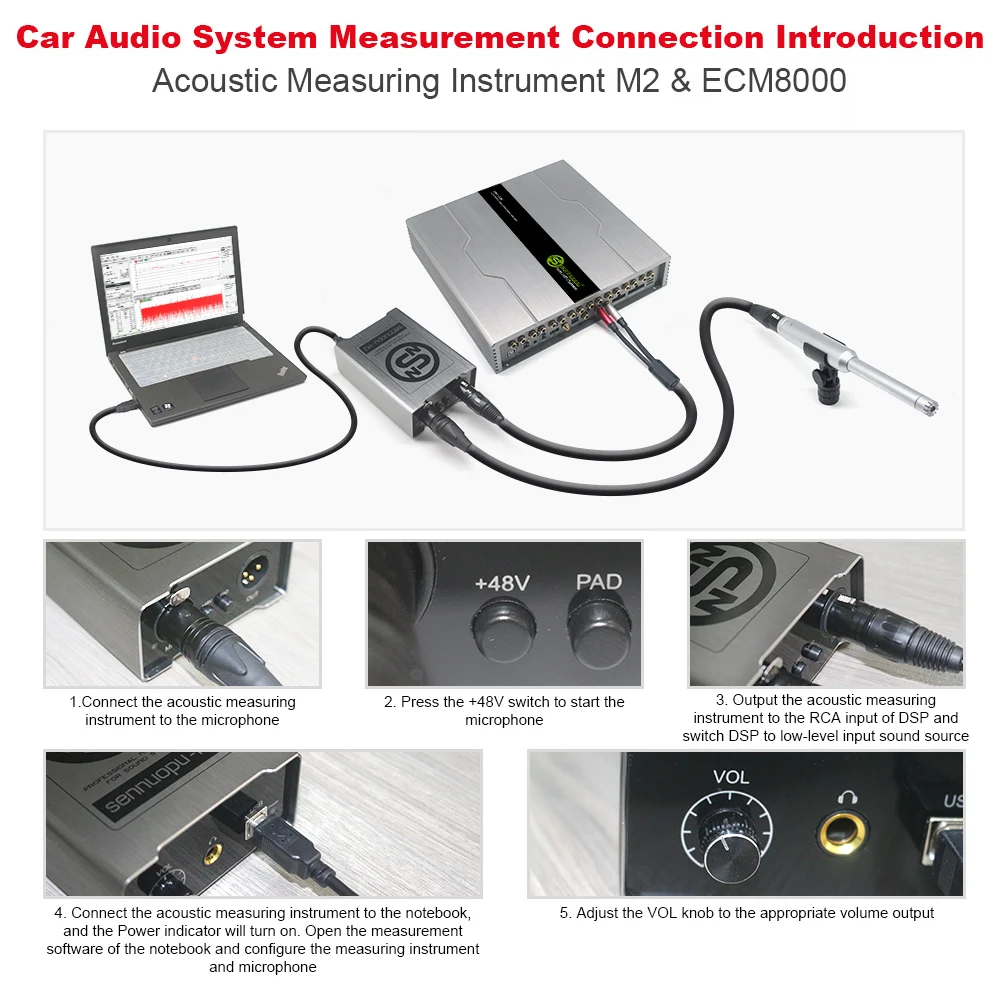 Car Audio Testing Device Automotive Sound Measurement Tool