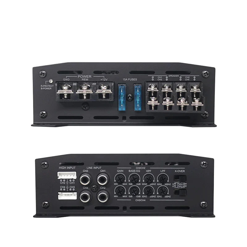 Monoblock Car Sound Amplifier Class D Subwoofer Audio Processors